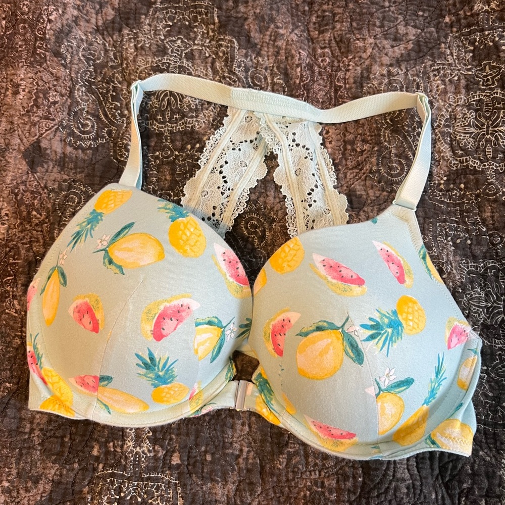 Cacique Racerback Front Close Push Up bra.